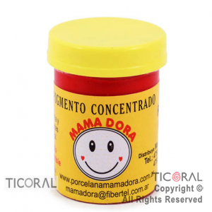 PIGMENTO CONCENTRADO P/PORCELANA FRIA ROJO X 15GR X 1